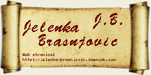Jelenka Brašnjović vizit kartica